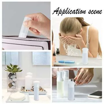 BENECREAT 10 Pack 12ml Small Plastic Flip Cap Sample Bottle Empty Refillable Travel Bottles for Makeup Cosmetic Toiletries Product