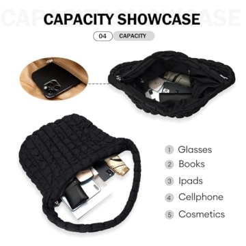 Stylish CALUOMATT Puffer Tote Bag for Every Occasion