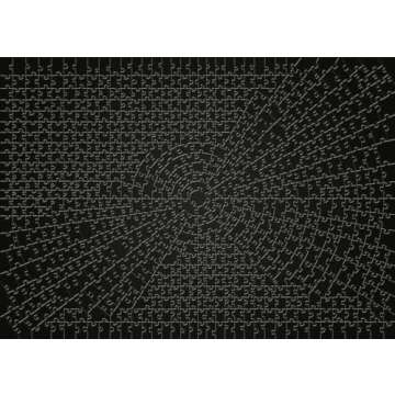Ravensburger Krypt Black Puzzle - Unique 736-Piece Challenge for Adults | Softclick Technology Engag...