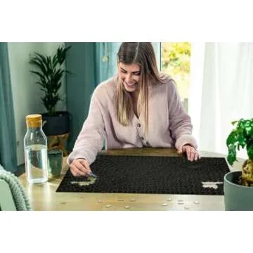 Ravensburger Krypt Black Puzzle - Unique 736-Piece Challenge for Adults | Softclick Technology Engaging Spiral Cut Design | Quality Craftsmanship | Ideal for Relaxation or Gifting