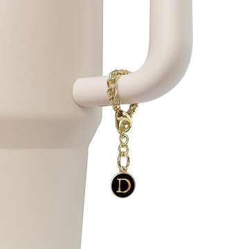 Wabogove Letter Charm Accessories for Stanley Tumblers