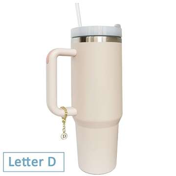 Wabogove Letter Charm Accessories for Stanley Tumblers