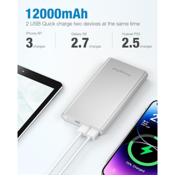 EnergyCell Pilot 4GS Portable Charger with Fast Dual Output