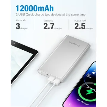 EnergyCell Pilot 4GS Portable Charger with Fast Dual Output