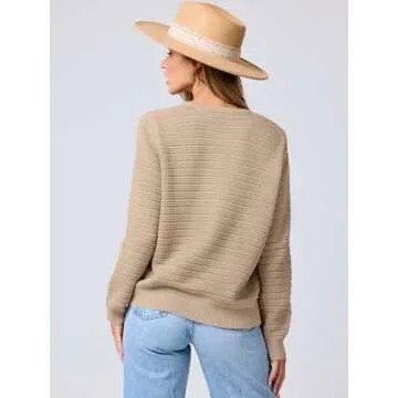 Stylish ANRABESS Women's Tweed Knit Cardigan Sweater