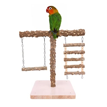 Natural Bird Perch Stand for Training & Play