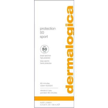 Dermalogica Protection 50 Sport SPF50, 5.3 Fl Oz - Broad Spectrum Sunscreen Lotion for Face and Body