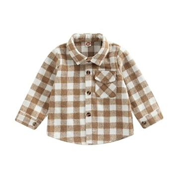 Stylish Toddler Flannel Plaid Jacket for Cool Days