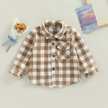 Stylish Toddler Flannel Plaid Jacket for Cool Days