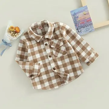 Stylish Toddler Flannel Plaid Jacket for Cool Days