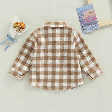 Stylish Toddler Flannel Plaid Jacket for Cool Days