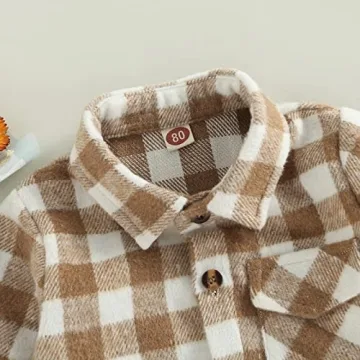 Stylish Toddler Flannel Plaid Jacket for Cool Days