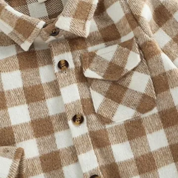 Stylish Toddler Flannel Plaid Jacket for Cool Days