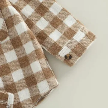 Stylish Toddler Flannel Plaid Jacket for Cool Days