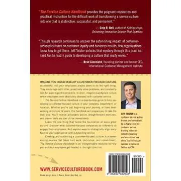 The Service Culture Handbook: A Step-by-Step Guide to Getting Your Employees Obsessed with Customer ...