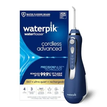 Waterpik Cordless Advanced 2.0 Water Flosser for Teeth, Gums, Braces, Travel Bag, ADA Accepted, Rech...