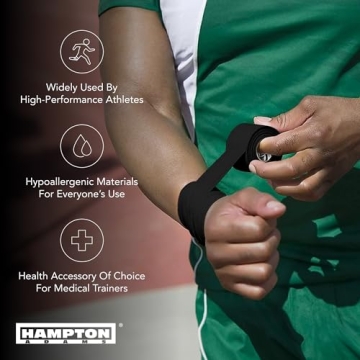 Hampton Adams Athletic Tape - Strong, Easy Tear & No Residue