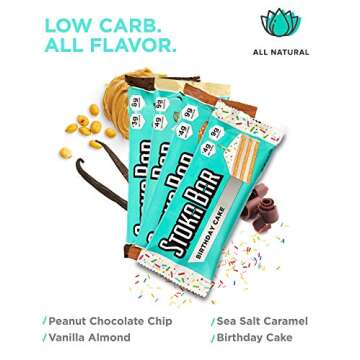 Stoka Keto Energy Bar Variety Pack – High Protein, Low Carb