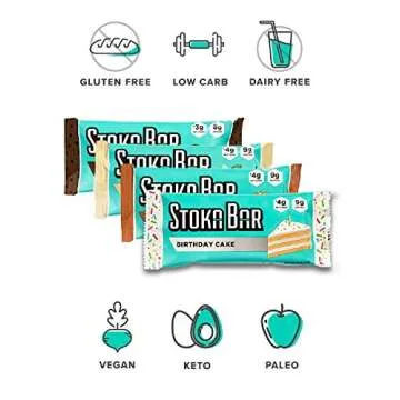 Stoka Keto Energy Bar Variety Pack – High Protein, Low Carb