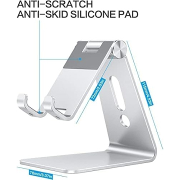 OMOTON Adjustable Cell Phone Stand with Anti-Slip Base Effects