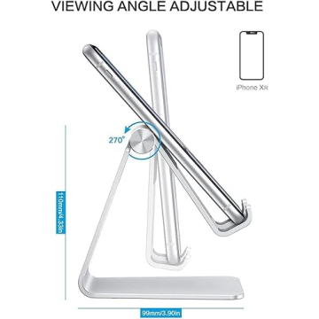 OMOTON Adjustable Cell Phone Stand with Anti-Slip Base Effects