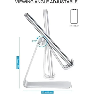 OMOTON Adjustable Cell Phone Stand with Anti-Slip Base Effects