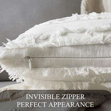 MIULEE Decorative Boho Pillow Covers Set of 2 for Stylish Homes