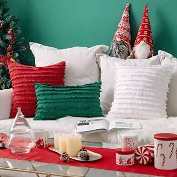 MIULEE Decorative Boho Pillow Covers Set of 2 for Stylish Homes