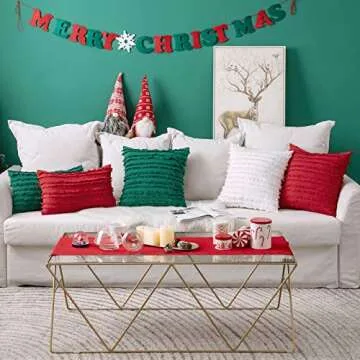 MIULEE Decorative Boho Pillow Covers Set of 2 for Stylish Homes