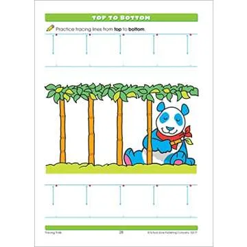 School Zone - Tracing Trails Workbook - 32 Pages, Ages 3 to 5, Preschool, Pre-Writing, Intro to Shapes, Alphabet, Numbers, and More (School Zone Little Hand Helper™ Book Series)