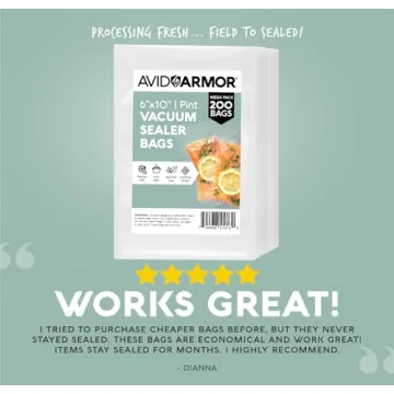 Avid Armor Premium Vacuum Sealer Bags for Effortless Food Storage