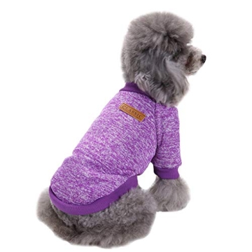Jecikelon Dog Clothes Dogs Sweater Soft Puppies Clothing Winter Puppy Sweaters Warm Outfit for Dogs ...