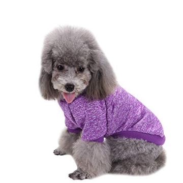 Jecikelon Dog Sweater Cozy Fashion for Small Dogs