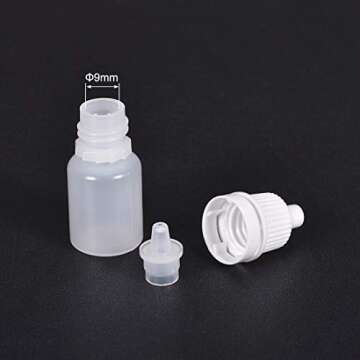 uxcell Plastic Dropper Bottles - 5ml Squeezable Pack of 10