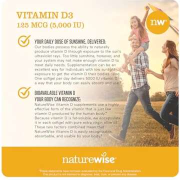 NatureWise Vitamin D3 5000 IU for Immune Support