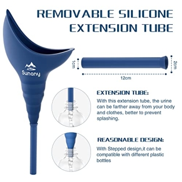 Sunany Female Urinal Portable Silicone Funnel for Women