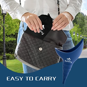 Sunany Female Urinal Portable Silicone Funnel for Women