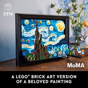 LEGO Starry Night Set - Unique 3D Art & Home Décor