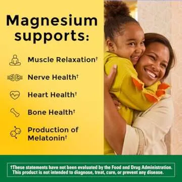 Nature Made Magnesium Citrate 250 mg Softgels for Muscle, Nerve, and Heart Support - 60 Count