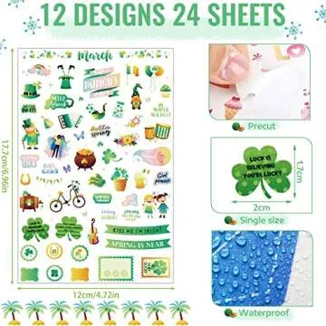 Perthlin 24 Sheets Daily Planners Monthly Celebrations Planner Stickers Monthly Sticker Book Planner...