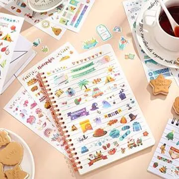 Perthlin Vibrant Monthly Planner Stickers for Creative Organization