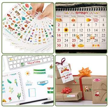 Perthlin Vibrant Monthly Planner Stickers for Creative Organization
