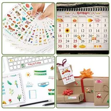 Perthlin Vibrant Monthly Planner Stickers for Creative Organization