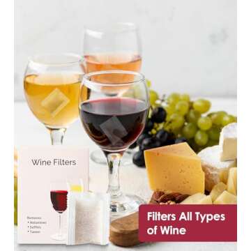 Yarkor Wine Filter 12 Packs for Headache-Free Drinking
