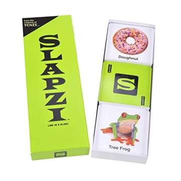 TENZI SLAPZI Full-Sized – Quick Thinking Card Game with 185 Cards for 2-8 Players