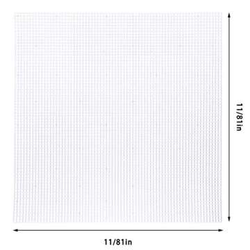 jiebor 5Pcs Plastic Canvas mesh Sheets for Embroidery Knit Making Bookmarks Cup Mat Tissue Boxes(11.81 x 11.81”)