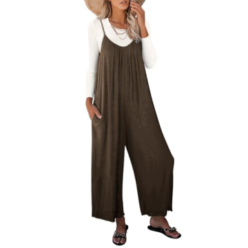 Stylish Happy Sailed Women's Sleeveless Summer Jumpsuit with Pockets