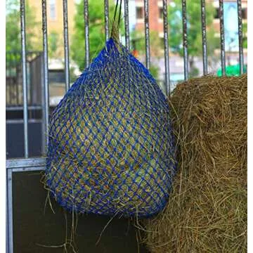 T TEKE Ultra Slow Hay Feeder hay nets, 39" Length with 1"±1/4“ Feeding Holes, Horse Supplies Hay Bags for Horses, Goats, with an Extra spared Cord