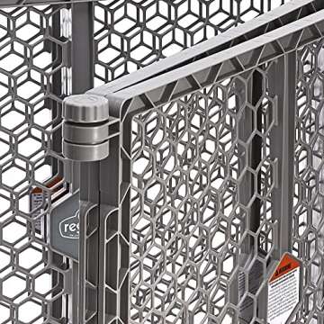 Regalo Plastic 192-Inch Super Wide Adjustable Baby Gate and Play Yard, 2-In-1, Bonus Kit, Includes 4 Pack of Wall Mounts-4 Count (Pack of 1)