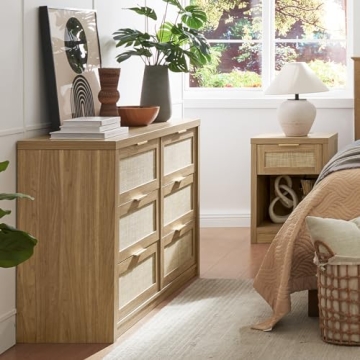 Stylish OAKHAM HOME Nightstand Set with Charging Station